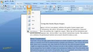 How to Create Columns of Text in Word 2007 For Dummies