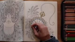 Summer Nights, Pocket Watch Coloring Tutorial, Part 1