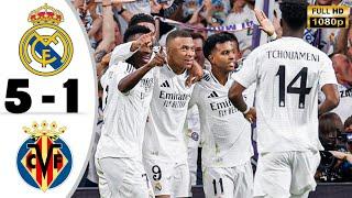 Real Madrid vs Villareal 5-1 • Real Madrid Highlights & All Goals • Hasil Bola Tadi Malam Terbaru 