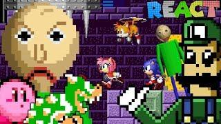 LUIGIKID REACTS TO: BALDI WOULD BE OP IN SONIC THE HEDGEHOG by LevelUp + 2 Bonus Videos!