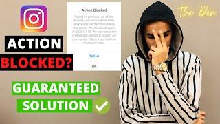 Fix Instagram Action Block | How To Remove Action Blocked On Instagram |  100% Guaranteed Solution!