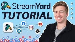 Start Live Streaming EVERYWHERE with StreamYard in under 15 Minutes (Beginners Tutorial)