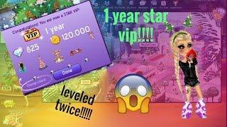 1 Year Star Vip!!!!! I leveled twice!!!!! MSP ~ XxMsp GirlxX