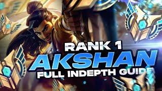 HOW TO PLAY AKSHAN - FULL INDEPTH GUIDE - RANK 1 CHALLENGER MID