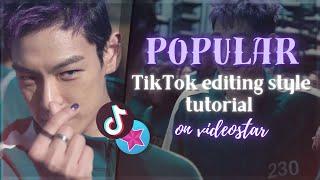 popular tiktok style edit tutorial on videostar (beginner friendly!)