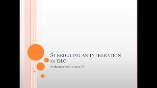 Add Schedule to an OIC Scheduled Integration | Simple and Ical Expression | Schedule an interface