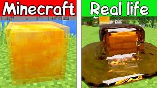 HONEY - Minecraft Vs Realistic