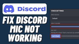 How To Fix Discord Mic Not Working 2023 (PC)