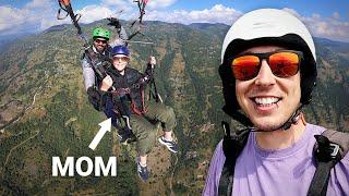 I Took Mom Paragliding in Nepal! 