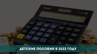 Детские пособия в 2023 году