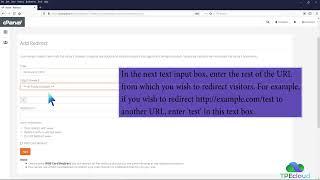TPEcloud Tutorial: How to Redirect your website to any page or external domain
