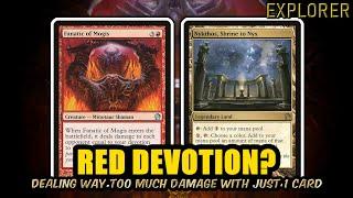 Devotion To Red! Dealing Way Too Much Damage With 1 Card | Explorer BO3 | MTG Arena