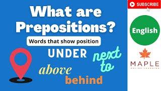 What are Prepositions? ► Examples of Prepositions | Learn English & Grammar