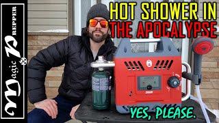 Hot Shower in the Apocalypse: HWOD (Coleman Hot Water On Demand)