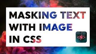 Mask text with an image in CSS