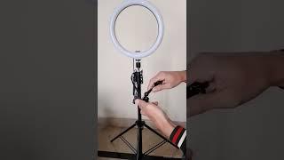 Ringlight with tripod setup/10 inch ringlight unboxing#shorts #shortsfeed #viral #trending #ytshorts