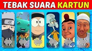 TEKA-TEKI TEBAK KARAKTER KARTUN DARI SUARANYA?| NOBITA, SQUIDWARD, ADUDU, PORORO, SAKURA, ...