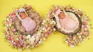 OUR Newborn TWIN's Photoshoot