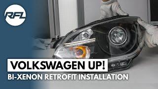 VW Up! | HID Bi-xenon projector installation tutorial headlight Upgrade