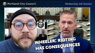 Portland Antifa protester shocked Ted Wheeler tells him rioting has consequences