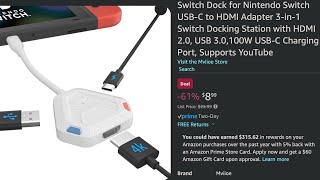 Cheapest Nintendo Switch Dock On Amazon - Sinistermoon's Retro Reviews