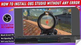 How To install OBS Studio On Windows 11/10/8/7 | Download OBS Studio (32 Bit/64 Bit) For PC & Laptop