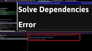 Failed to Resolve Dependencies Error | Siam Shekh