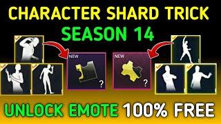 SEASON 14 GET FREE PREMIUM CHARACTER SHARD | HOW TO GET CHARACTER SHARD IN PUBG MOBILE