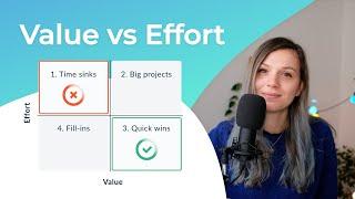 Value vs Effort method and Prioritization Matrix | Explanation + Example in Jira backlog