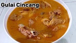 RESEP GULAI CINCANG SUPER ENAK || Tips dan Trik daging cepat empuk | masak daging sapi