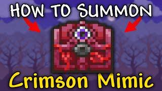 How to Summon Crimson Mimic in Terraria 1.4.4.9 | Crimson Mimic Summon