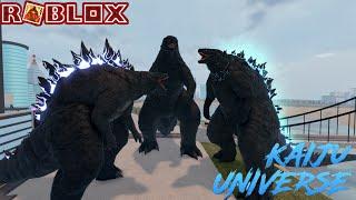 Godzilla 2014 Vs  Godzilla 2019 Vs  Godzilla 2021 | Roblox Kaiju universe