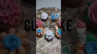 Satisfying Buttercream Decorating Cupcake| How To Pipe Buttercream To Decorate #shorts #viral #cake