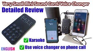 Very Small and Affordable Sound Card - Mobile Phone Voice Changer - Review/Testing