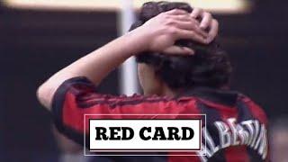 Demetrio Albertini first red card with AC MILAN in SERIE A ITALIA 1995/1996 #shorts