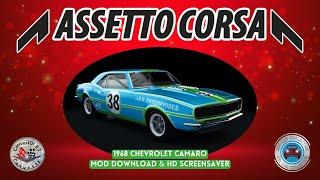 Chevrolet Camaro 1968 - Assetto Corsa Car Mod FREE + Car Screensaver #assettocorsa #acmods