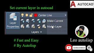 how to set current layer in autocad