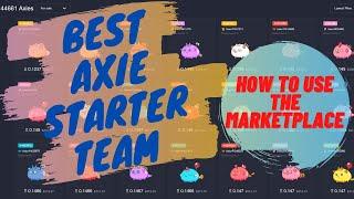 Axie Infinity Best Starter Team / How to use the Axie Marketplace: Recommended Axies for beginners