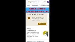 Gmail critical issue | someone try to recover your Gmail account