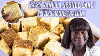 A beginner friendly vanilla sponge CAKE recipe |how to bake Fluffy vanilla  cake