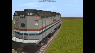 Amtrak F40PH vs SDP40F Racing Trainz