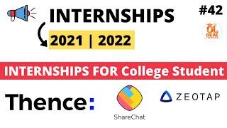 INTERNSHIPS From TOP Mnc's | Apply Now | PART-42  Eligible 2021 | 2022  Batch #internships