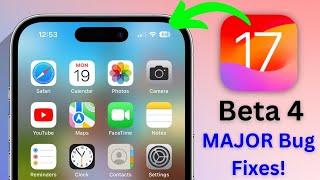 iOS 17 Beta 4 RELEASED! // What's New + Features + Bug Fixes + Battery and Performance!