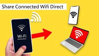 How to share a connected Wifi to laptop smartphone, Share connected Wi-Fi without any apps