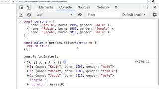 Javascript Advanced Array Methods #8 - filter