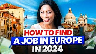 How To Find A Job In Europe In 2024 | Jobs In Denmark | Move With /Without Experience | Nidhi Nagori