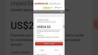 Shutterstock payment proof