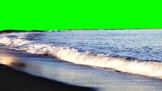 Ocean Beach Green Screen 4k
