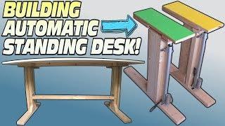 How To BUILD a Standing Desk | Building Convertible Electric Workstation For Easy DIY Stand Up Desks