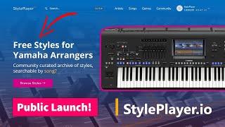 Free Yamaha Styles for Genos & PSR Arranger Owners! Introducing StylePlayer.io